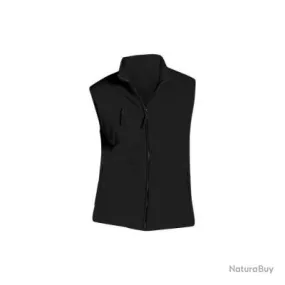 Gilet polaire noir trois poches zippées