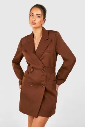 Robe blazer croisée cintrée